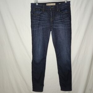 Guess Ladies Power Skinny Low Dark Blue Denim Jeans Size 30